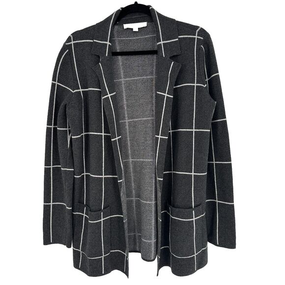 LOFT Sweaters - Loft Womens Open Front Cardigan Sweater Size S Gray Career Office Preppy Pockets